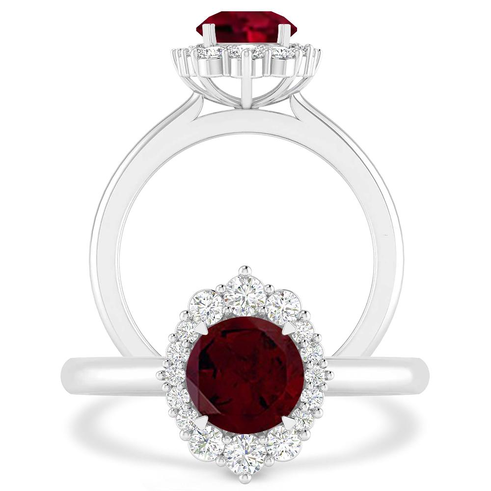 White Gold - Garnet