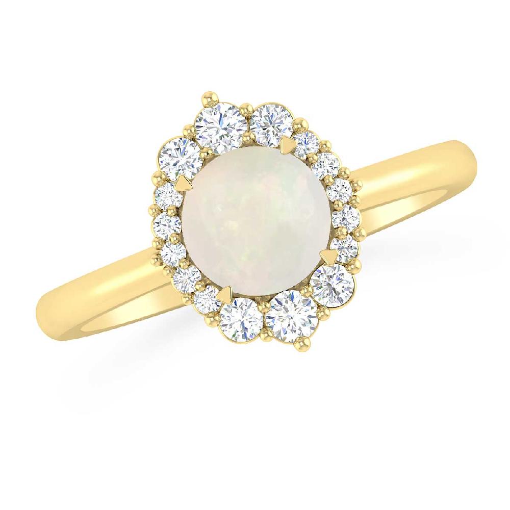 Yellow Gold - Opal