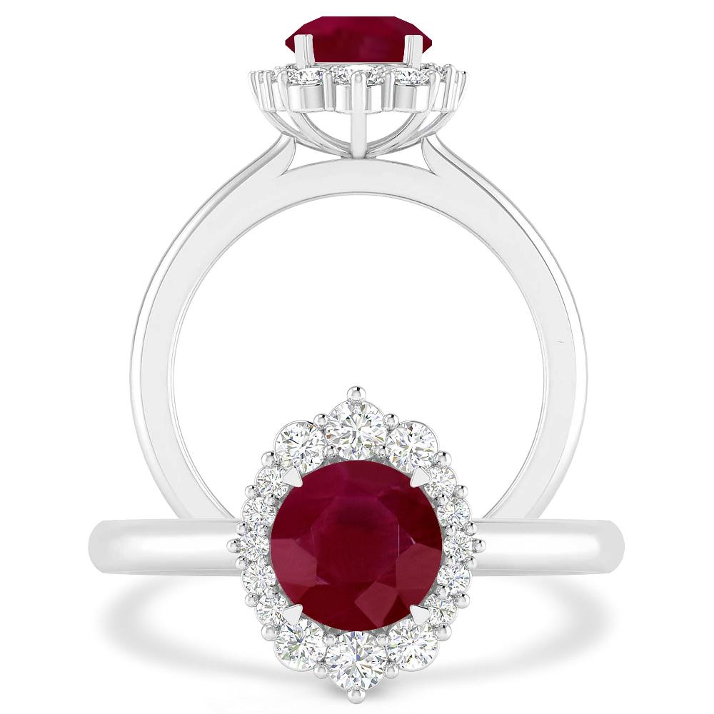 White Gold - Ruby