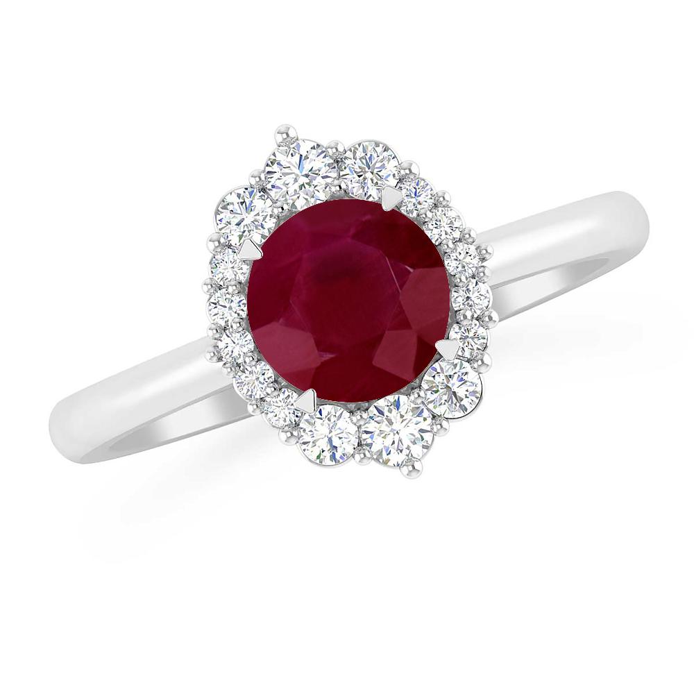 White Gold - Ruby