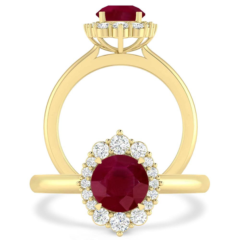Yellow Gold - Ruby