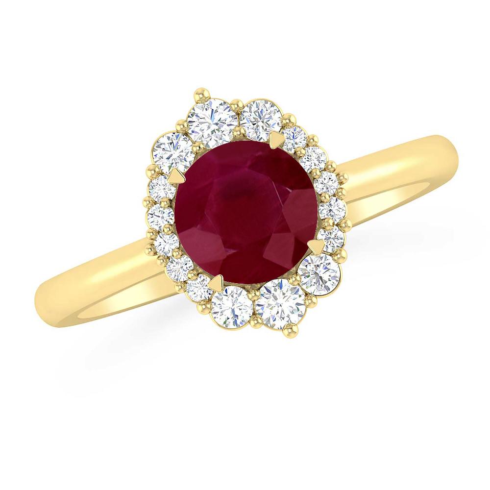 Yellow Gold - Ruby