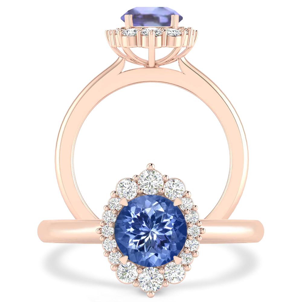 Rose Gold - Tanzanite