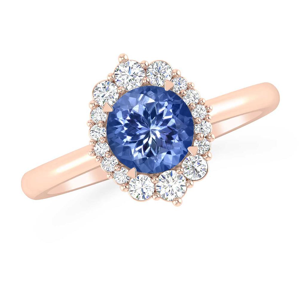 Rose Gold - Tanzanite