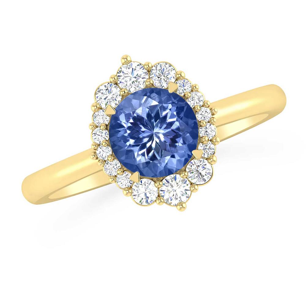 Yellow Gold - Tanzanite