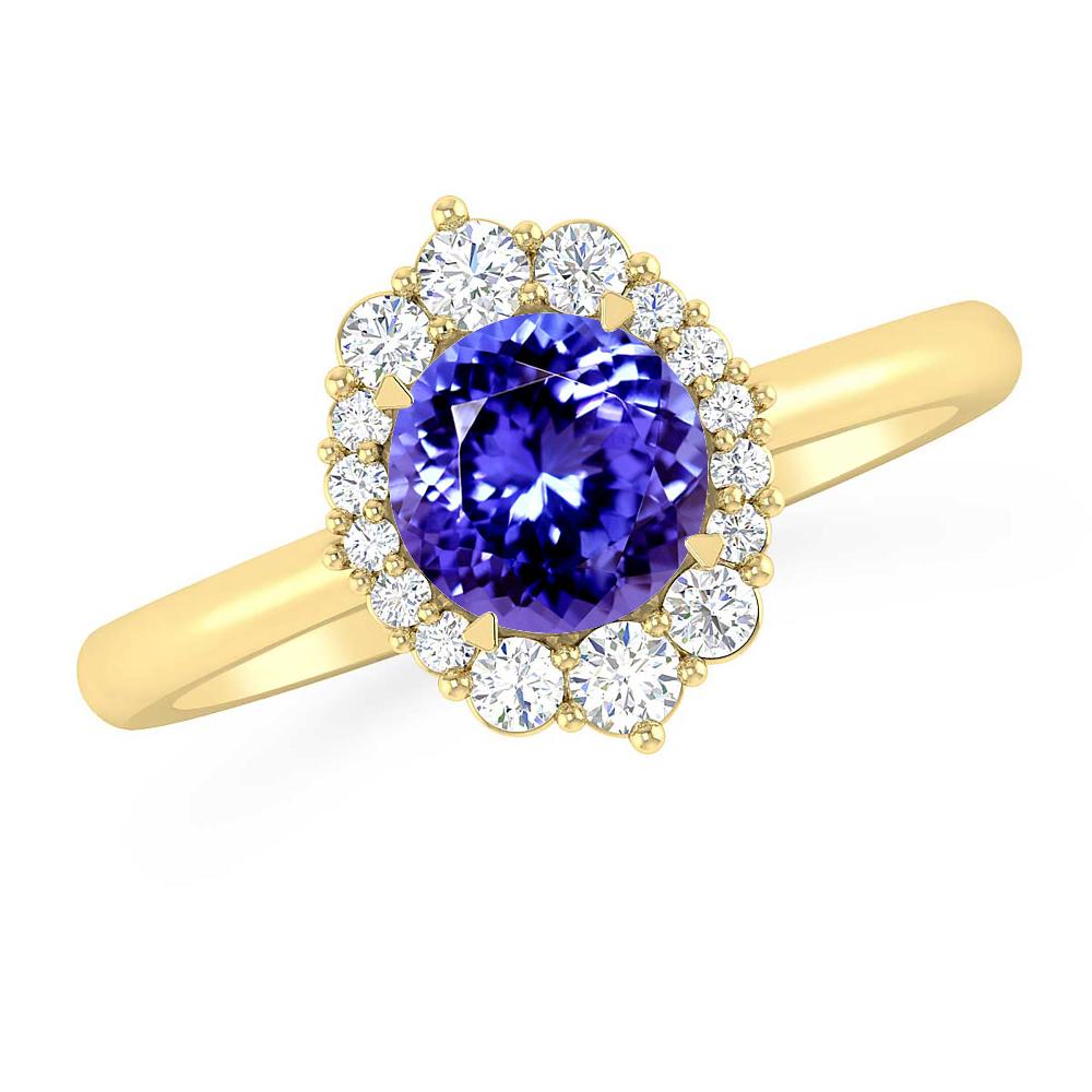 Yellow Gold - Tanzanite