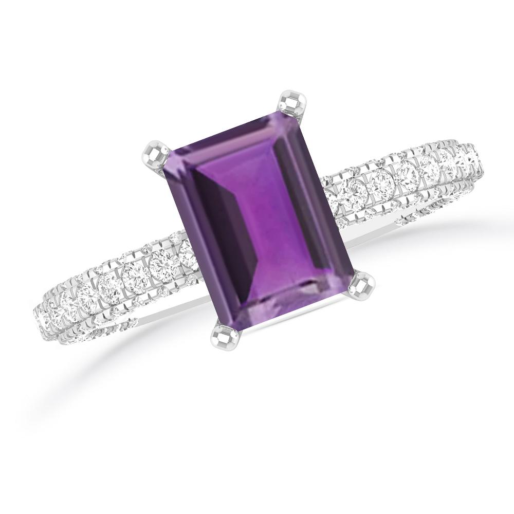 White Gold - Amethyst