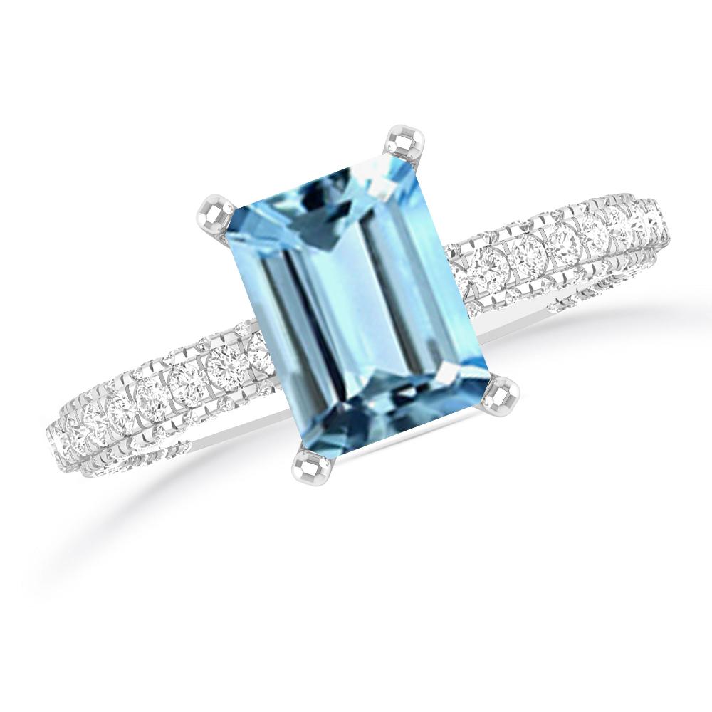 White Gold - Aquamarine