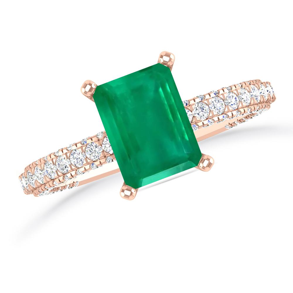Rose Gold - Emerald