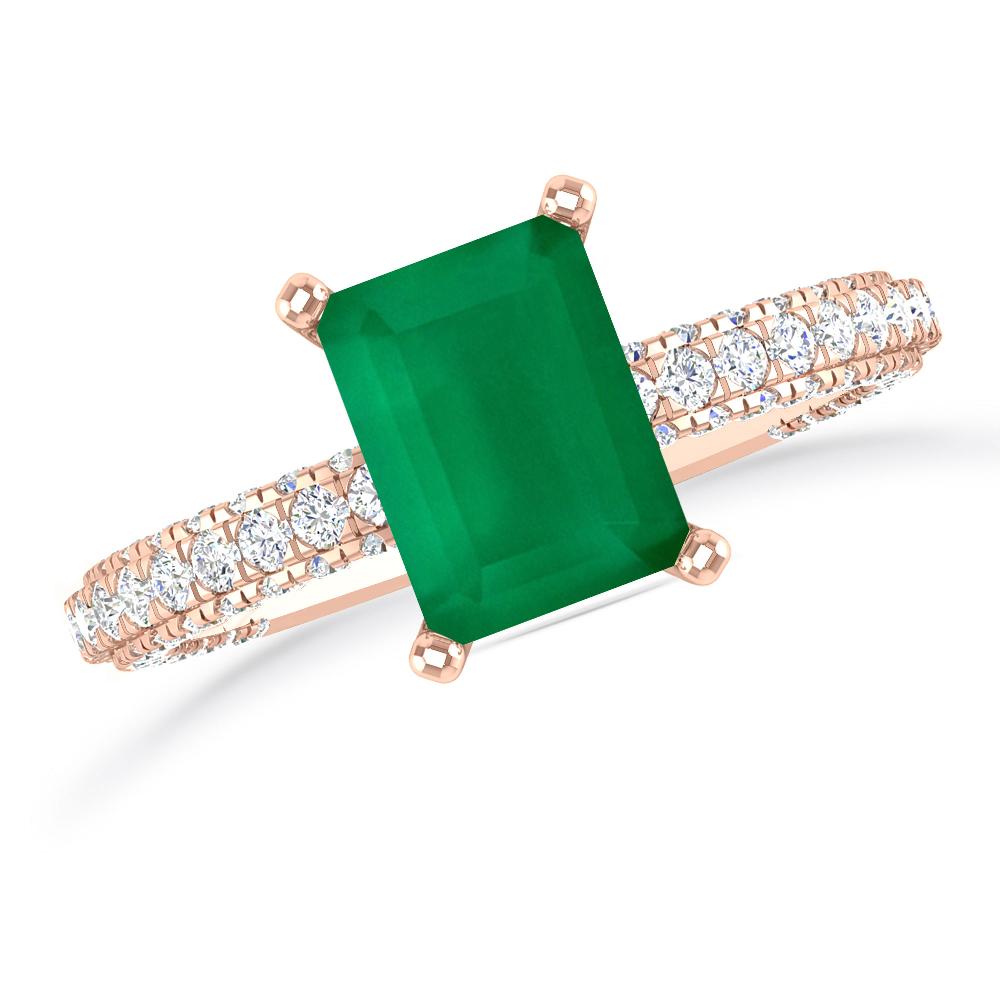 Rose Gold - Emerald
