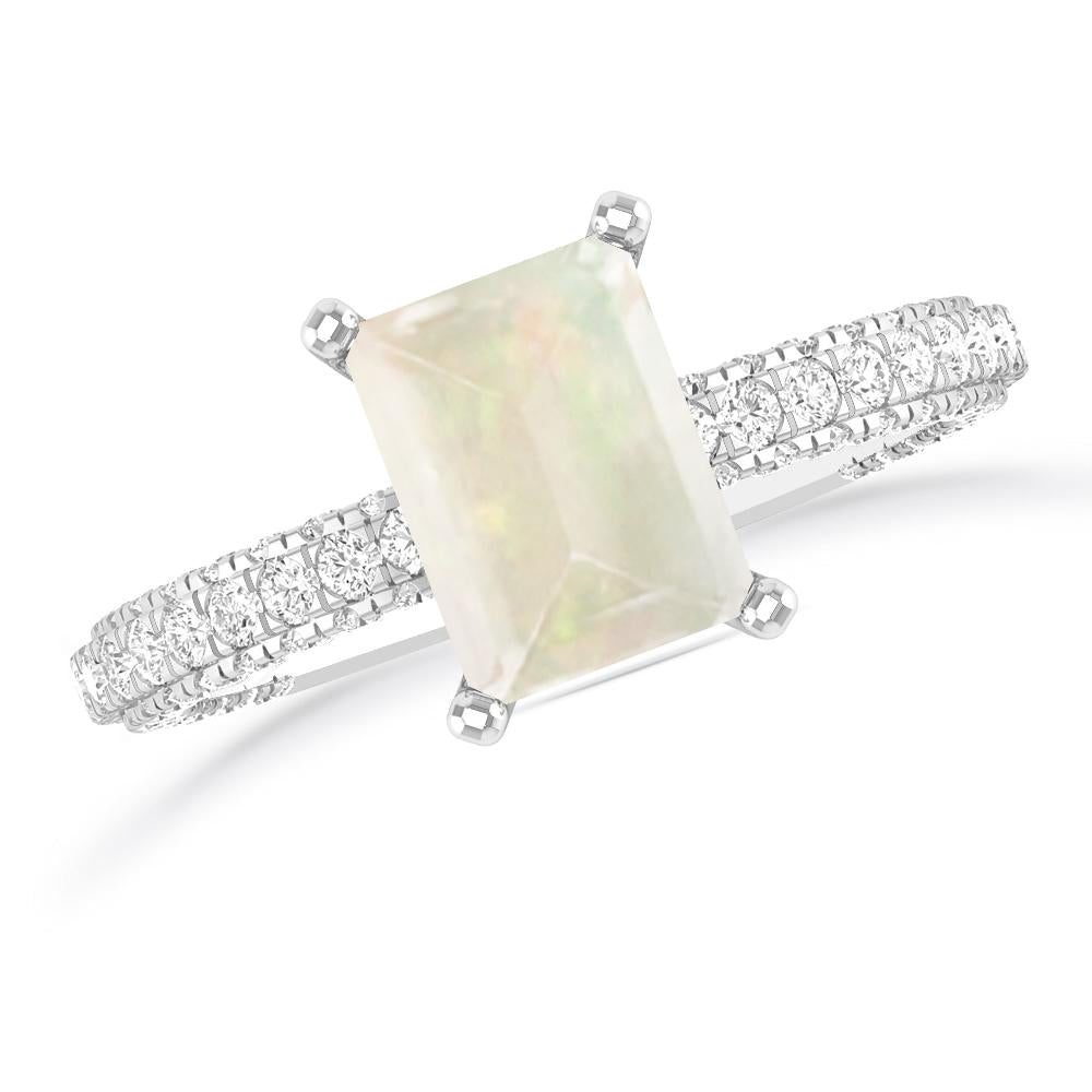 White Gold - Opal