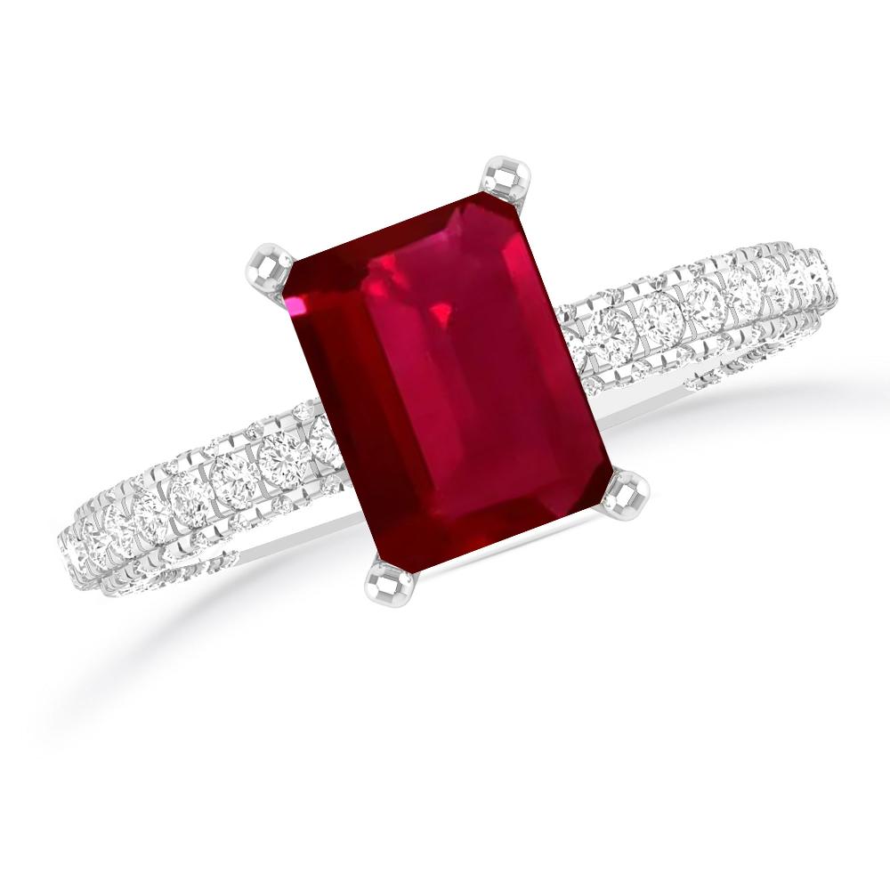 White Gold - Ruby