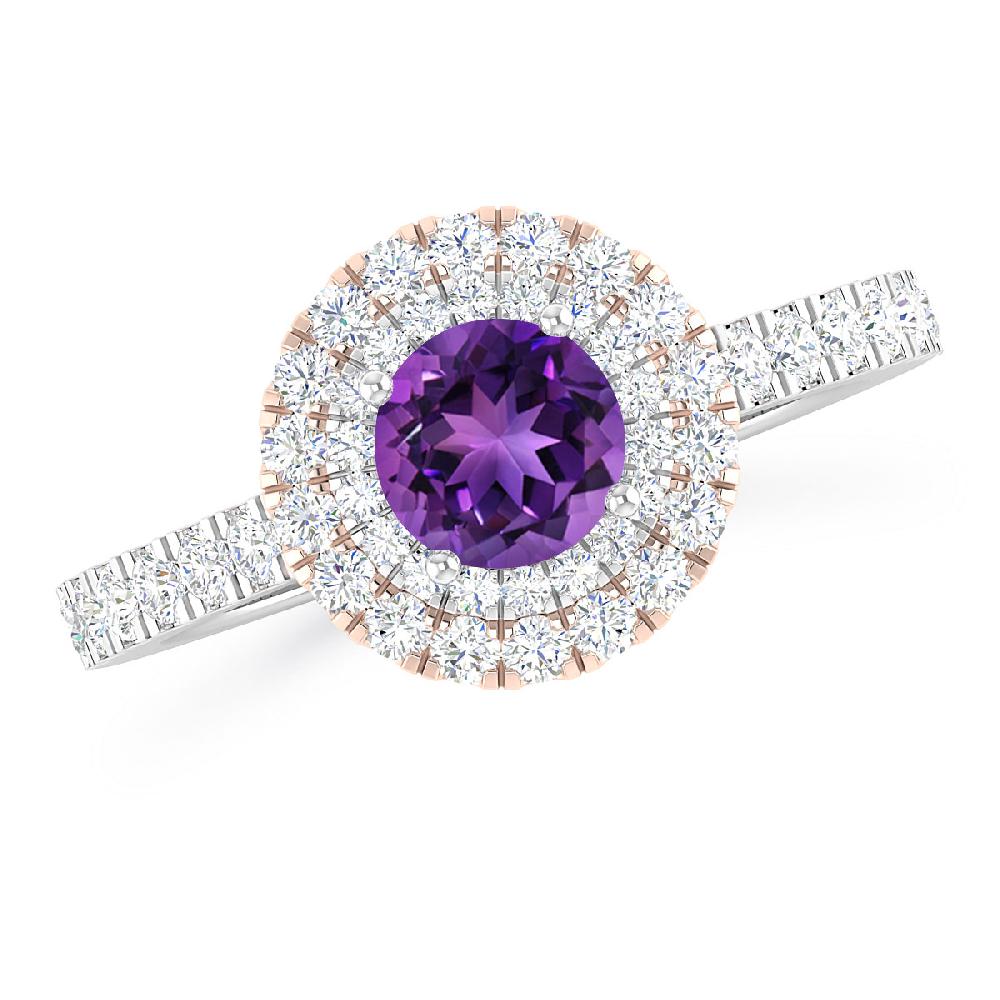 White Gold - Amethyst
