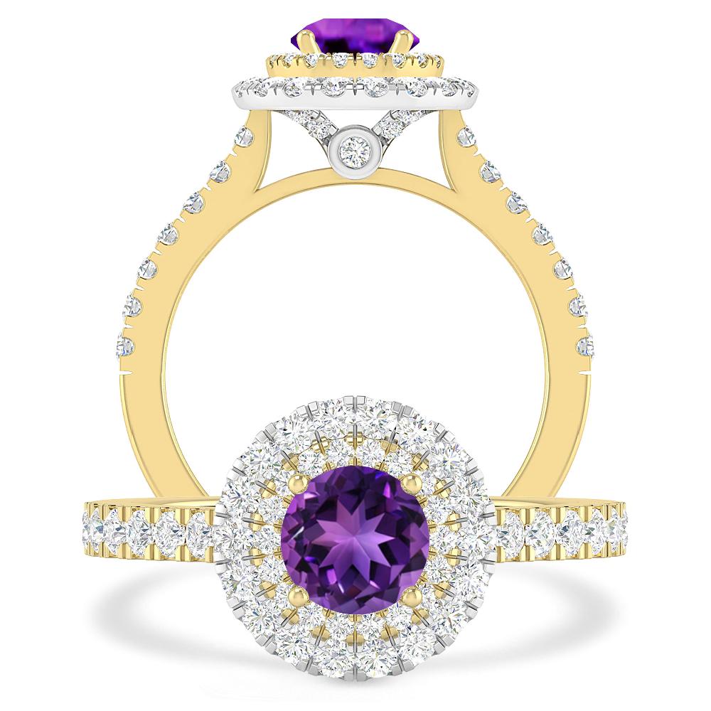 Yellow Gold - Amethyst