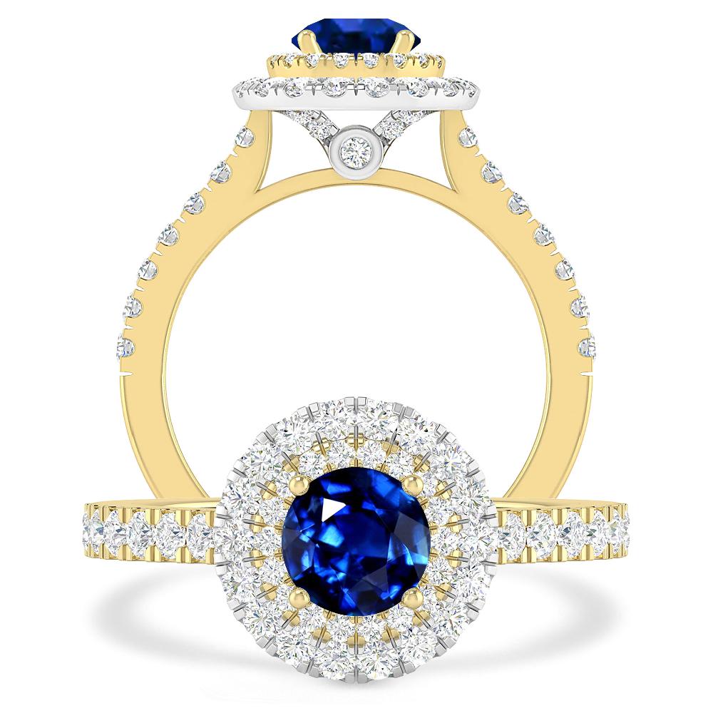 Yellow Gold - Sapphire