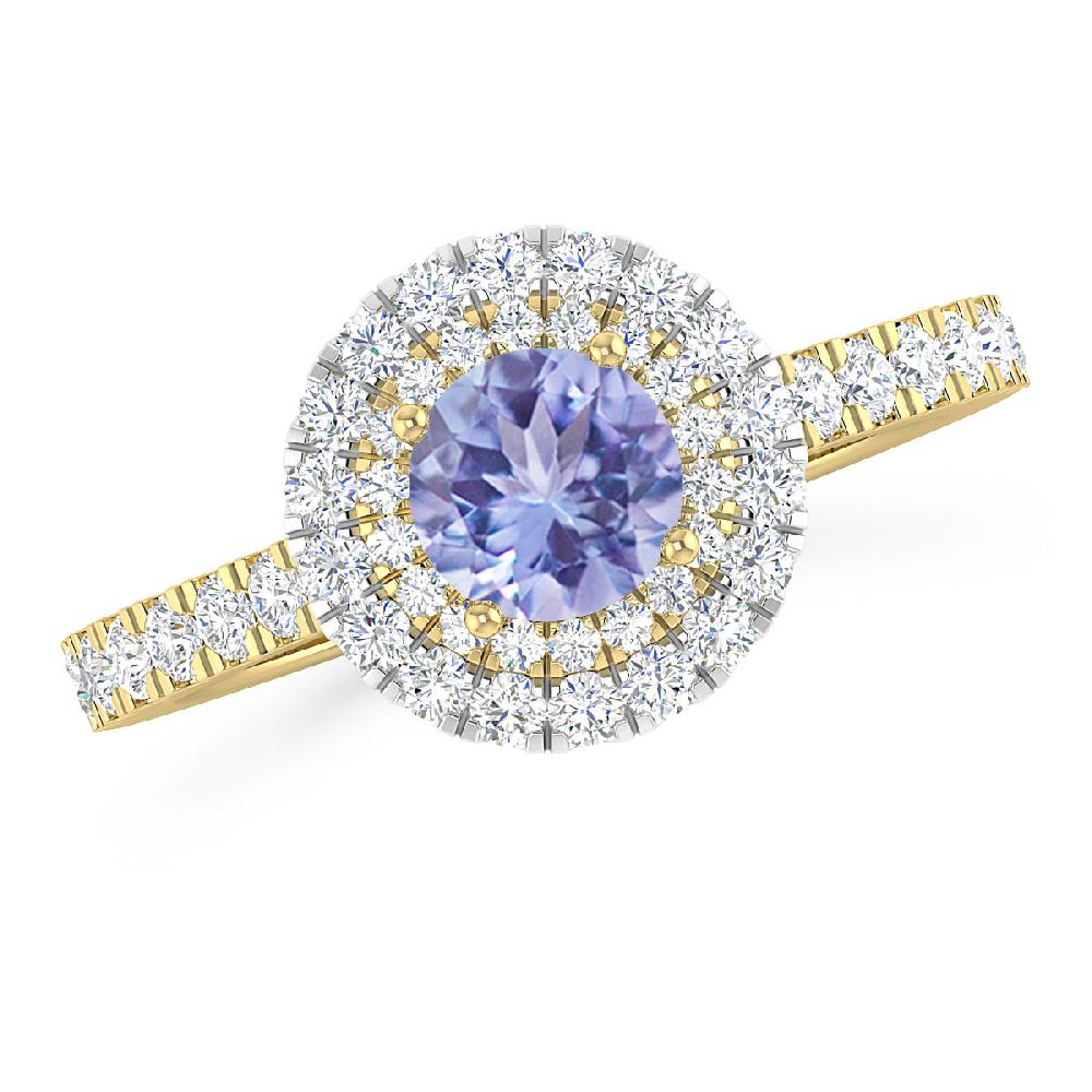 Yellow Gold - Tanzanite