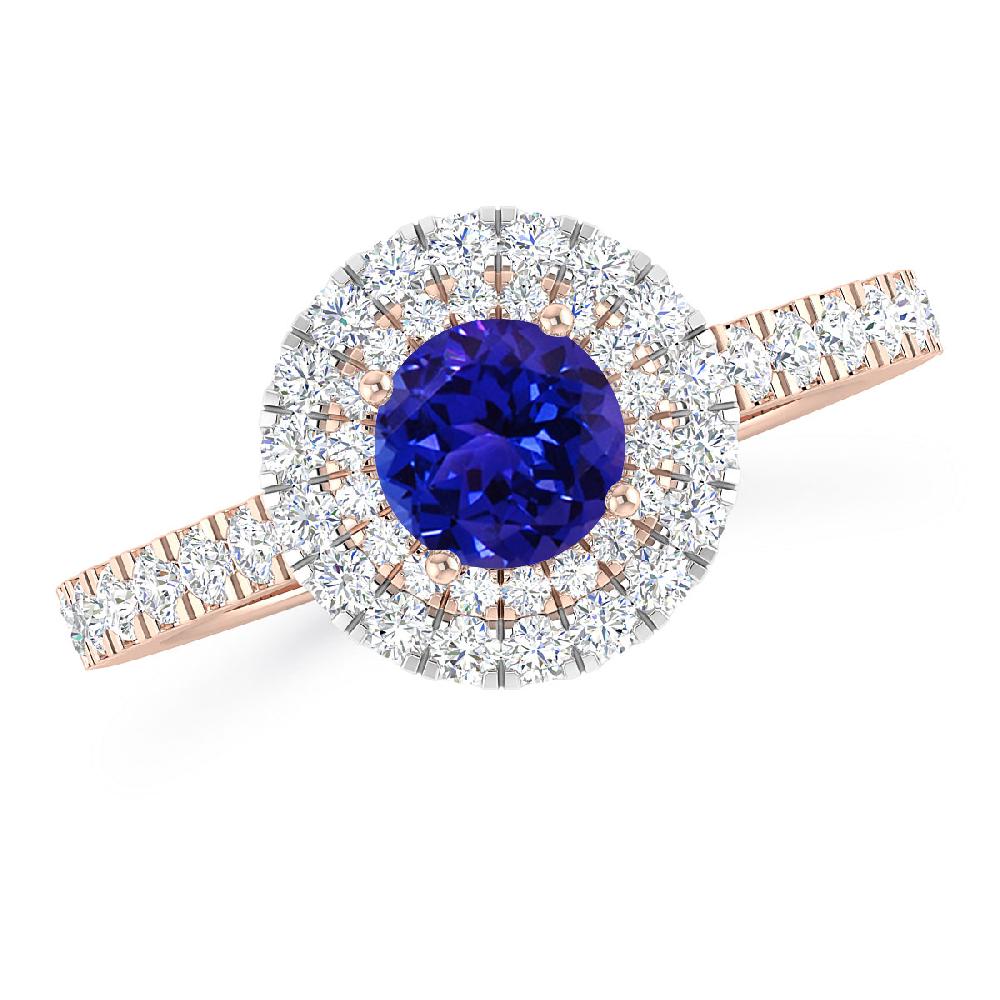 Rose Gold - Tanzanite