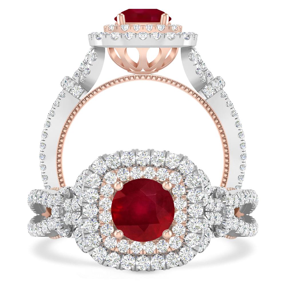 White Gold - Ruby