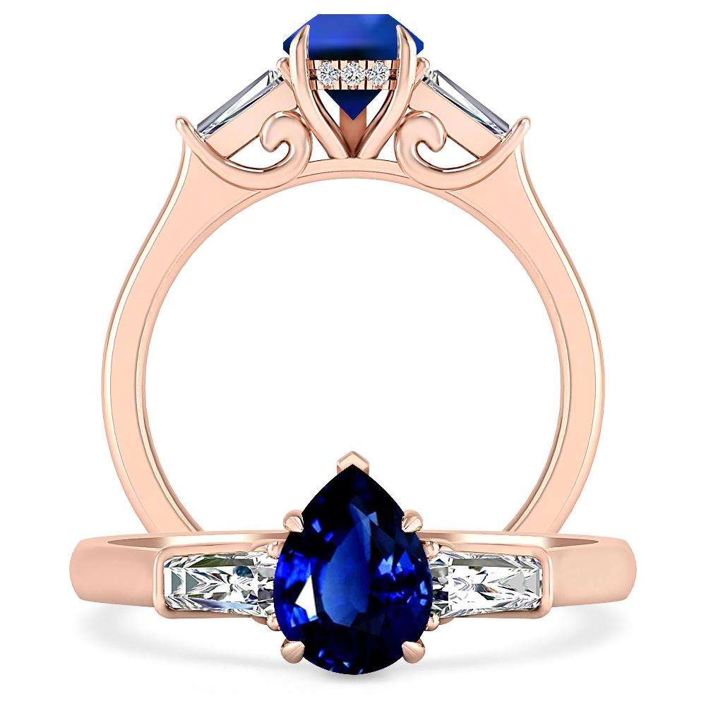 Rose Gold - Sapphire