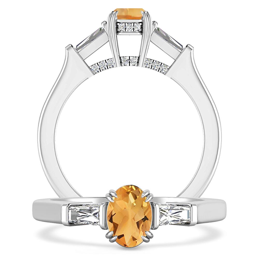 White Gold - Citrine