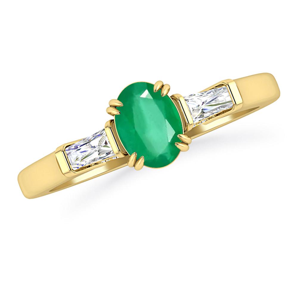 Yellow Gold - Emerald