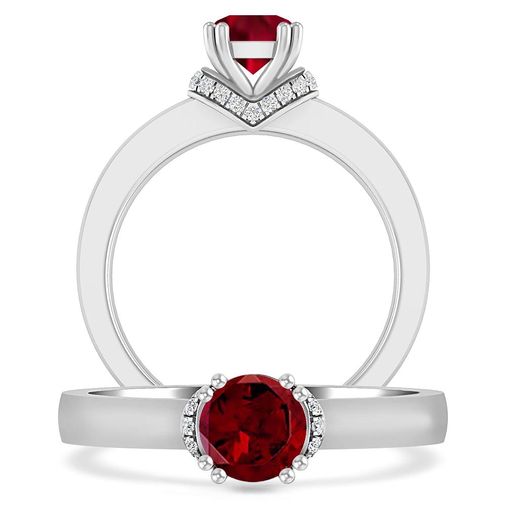 White Gold - Garnet