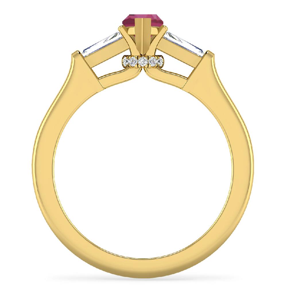 Yellow Gold - Pink Tourmaline
