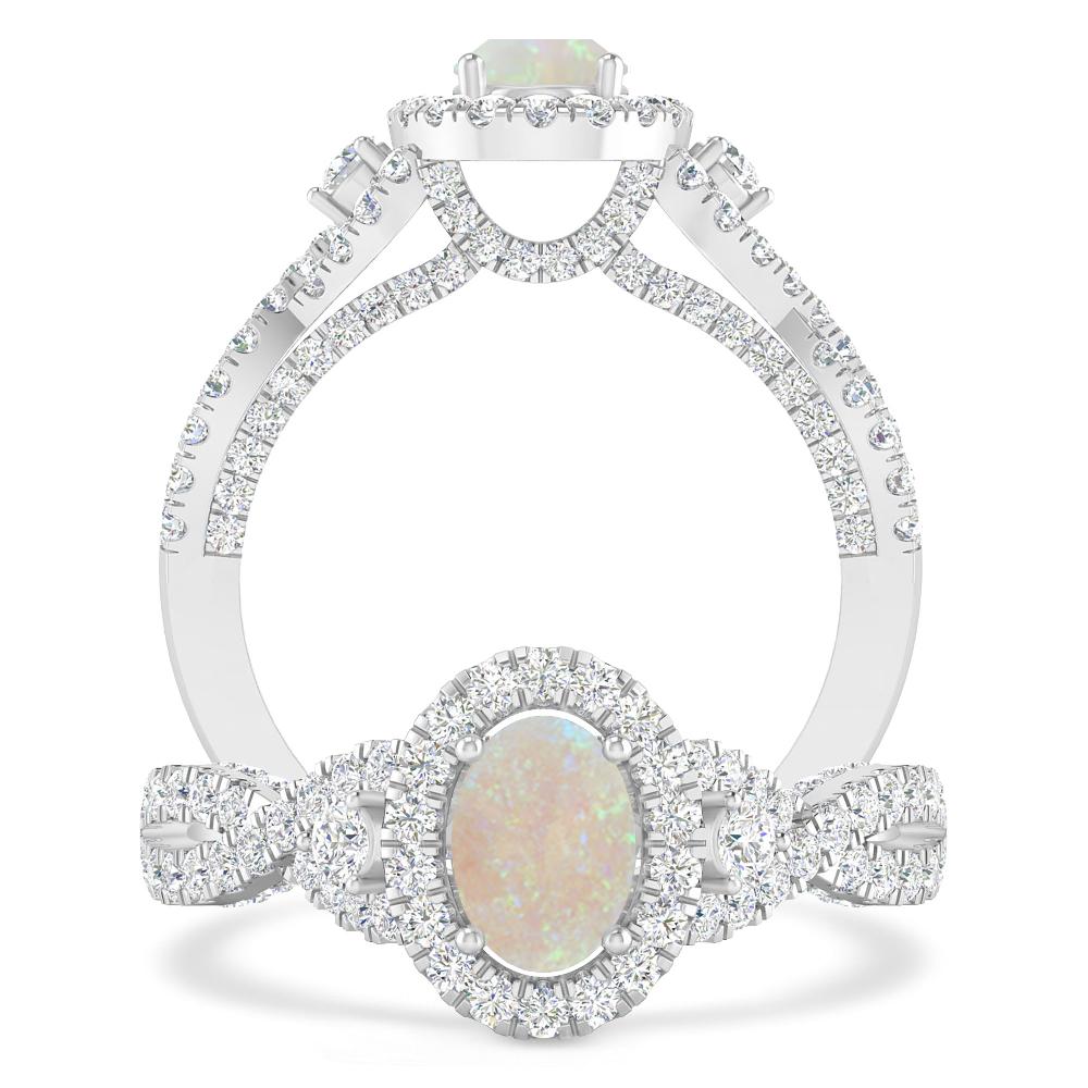 White Gold - Opal