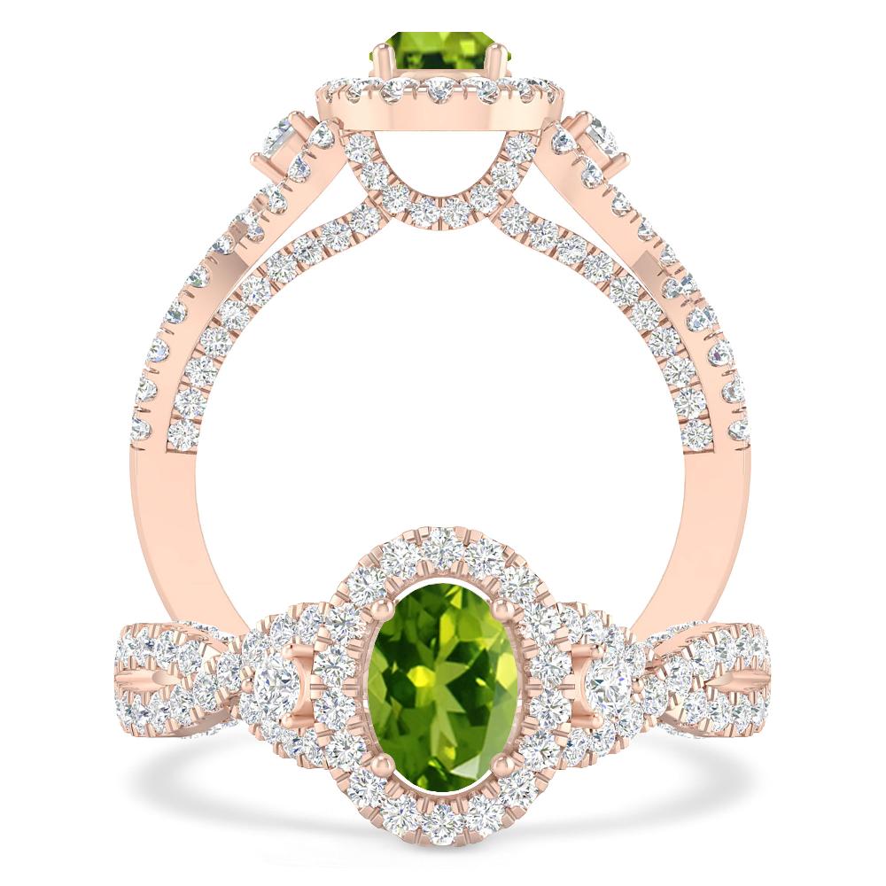 Rose Gold - Peridot