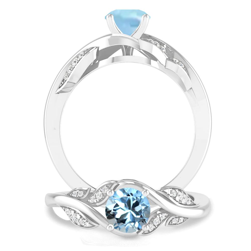 White Gold - Aquamarine