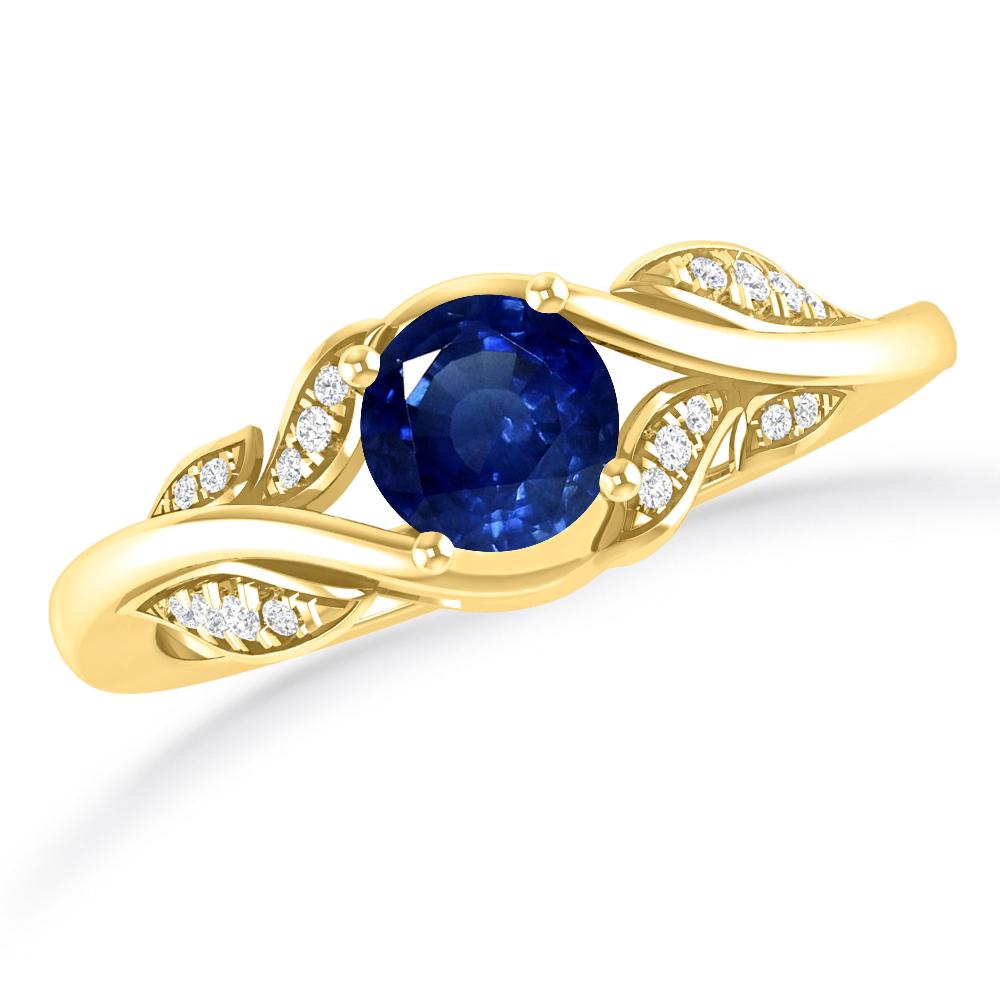 Yellow Gold - Sapphire