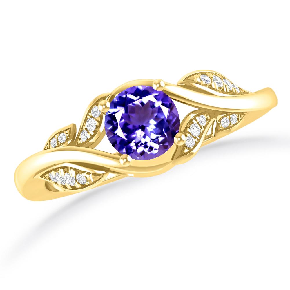 Yellow Gold - Tanzanite