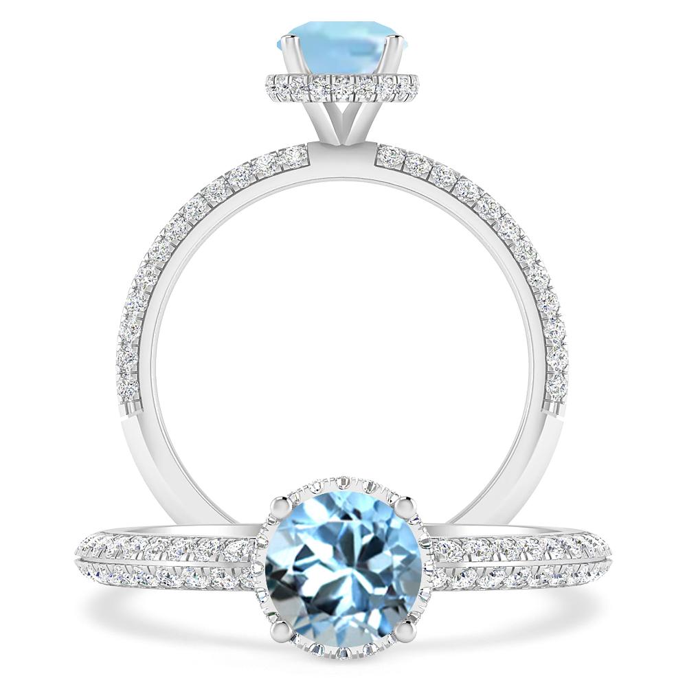 White Gold - Aquamarine