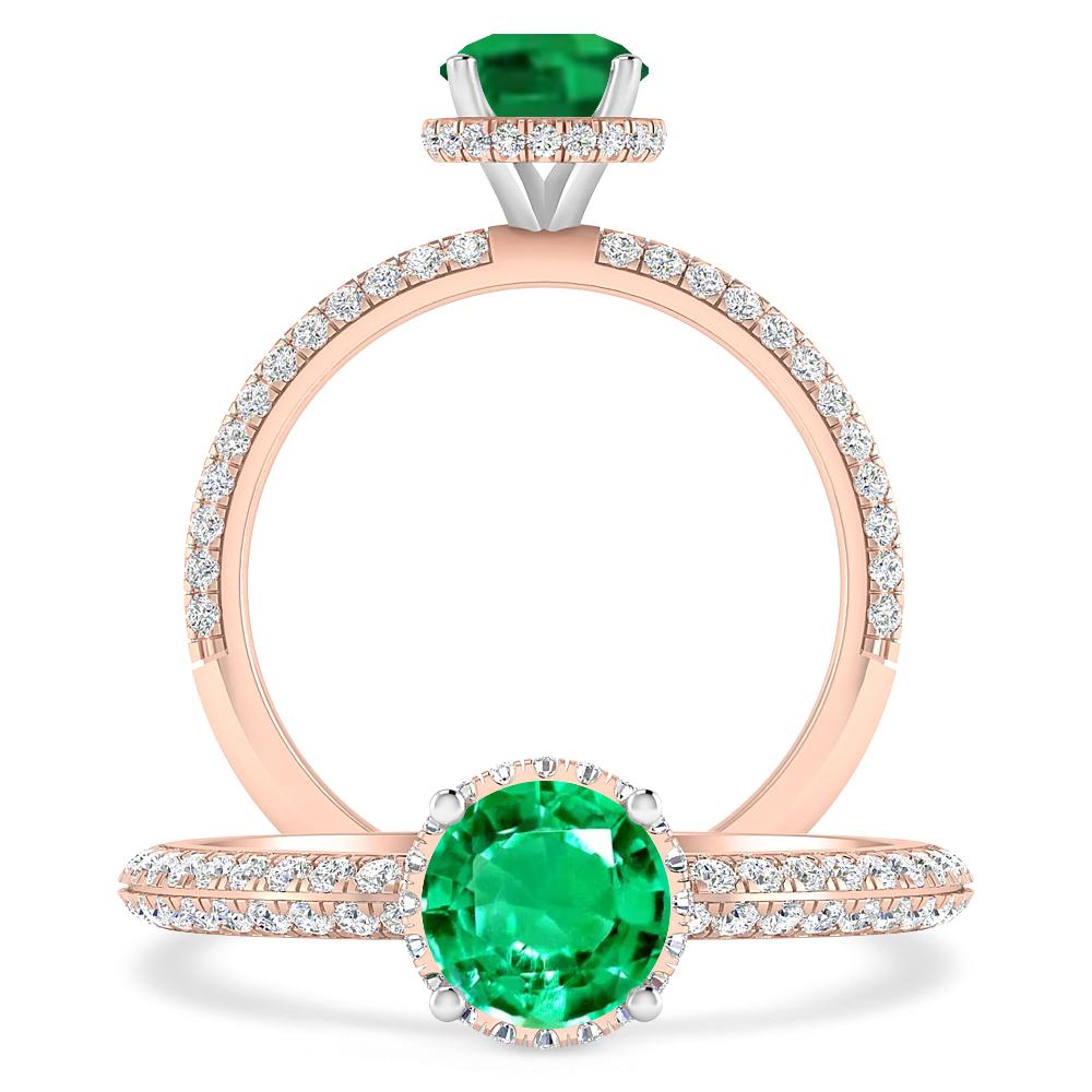 Rose Gold - Emerald