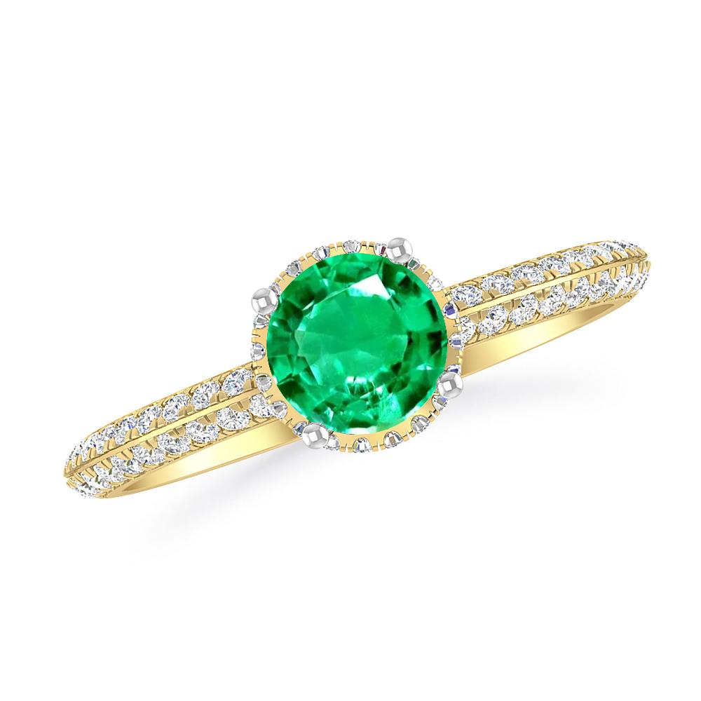 Yellow Gold - Emerald