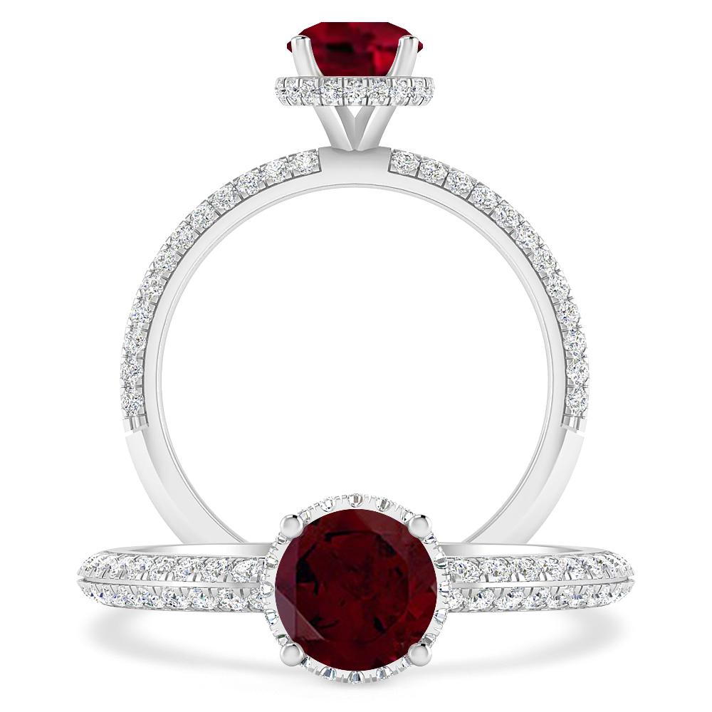 White Gold - Garnet