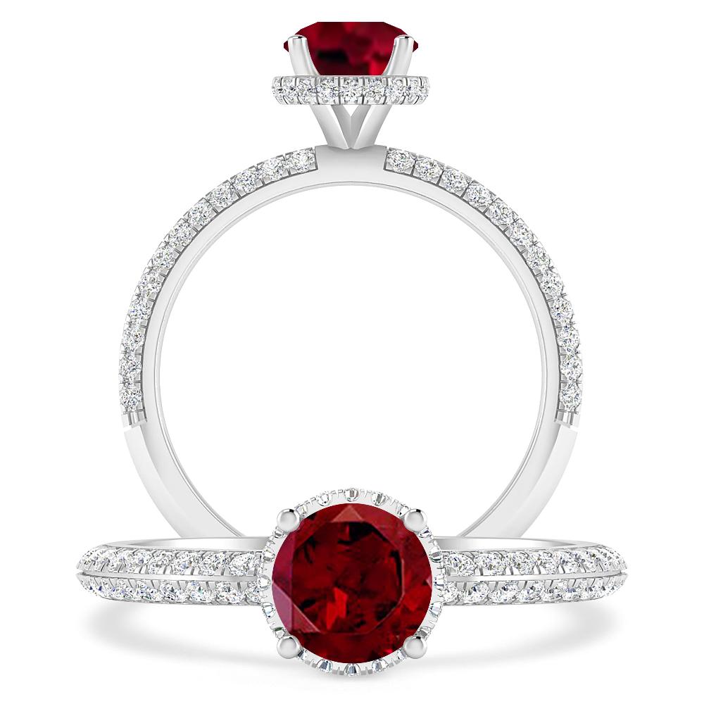 White Gold - Garnet