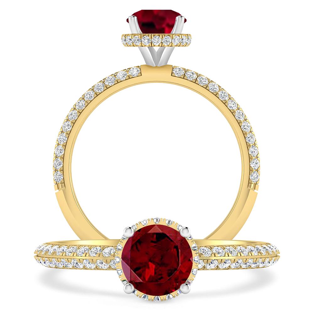 Yellow Gold - Garnet
