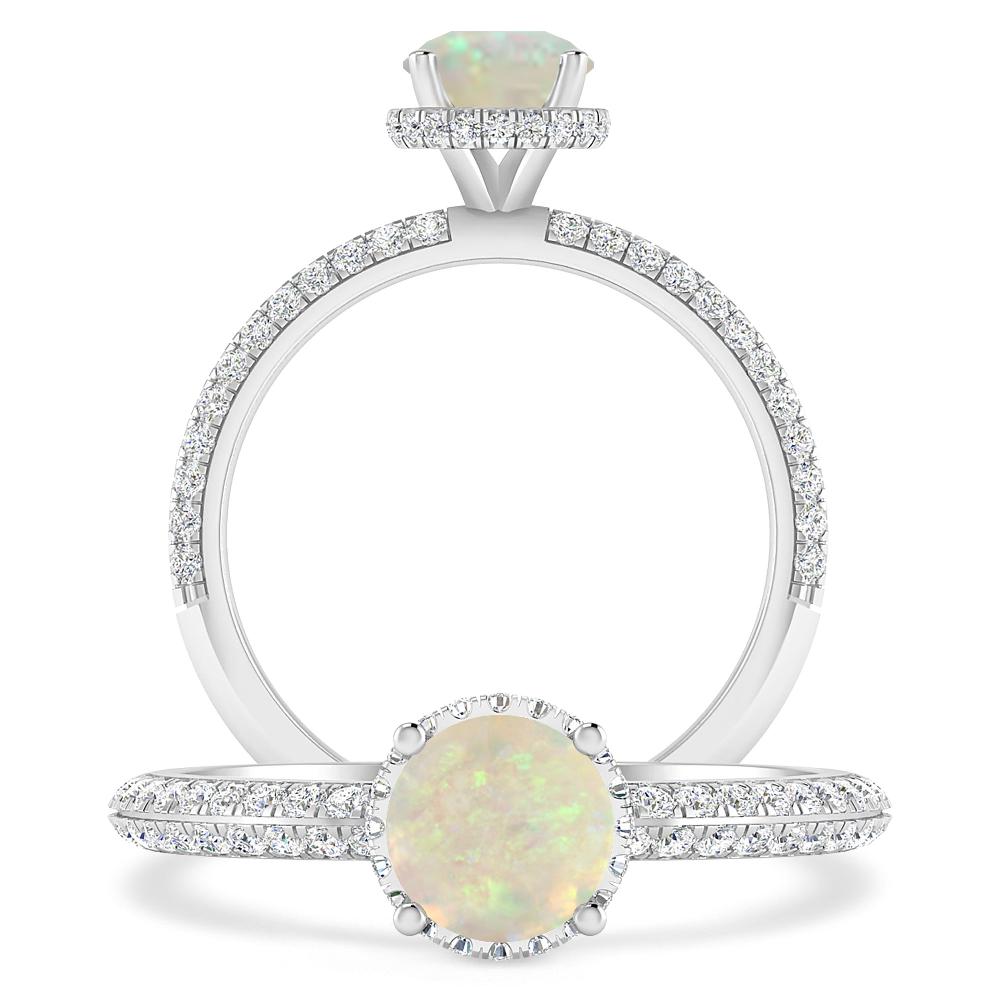 White Gold - Opal