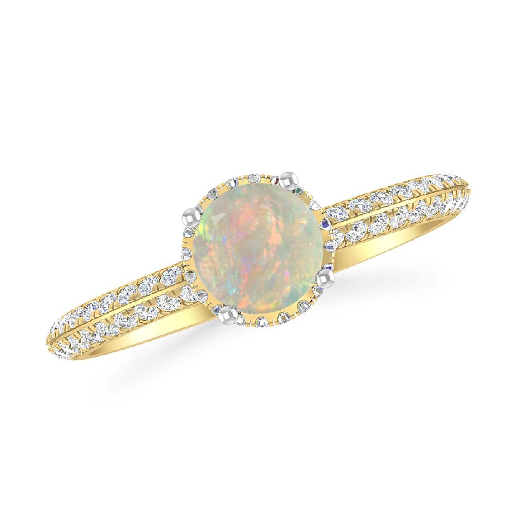 Yellow Gold - Opal