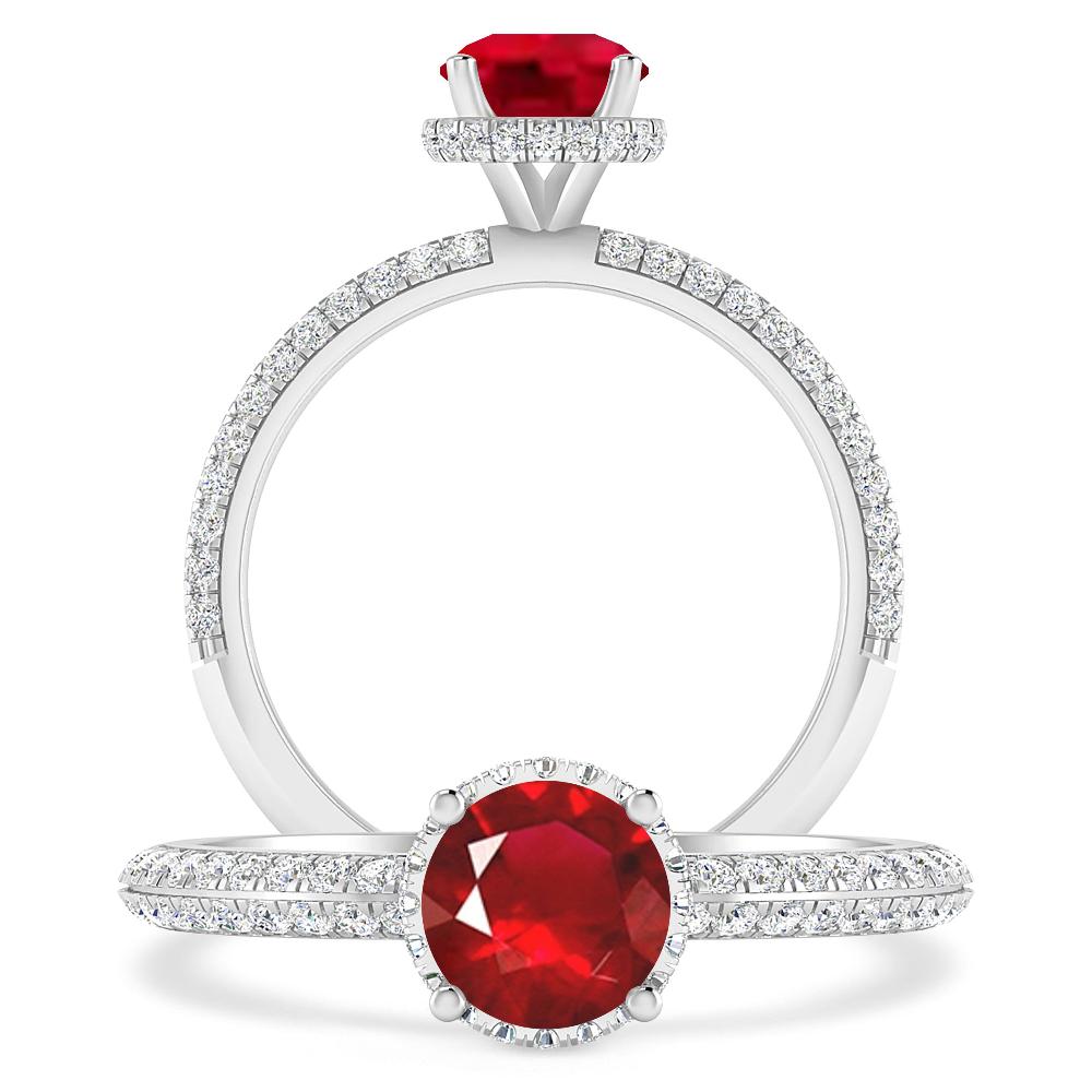 White Gold - Ruby