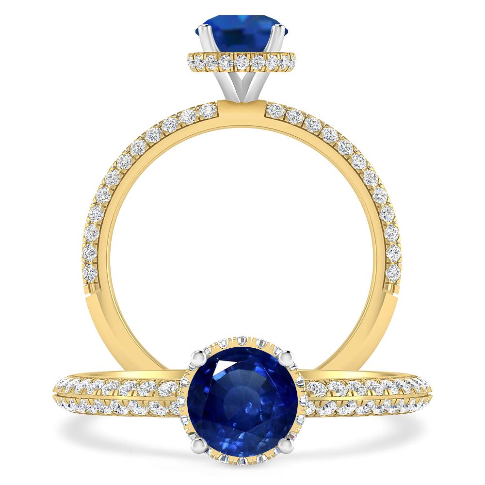 Yellow Gold - Sapphire
