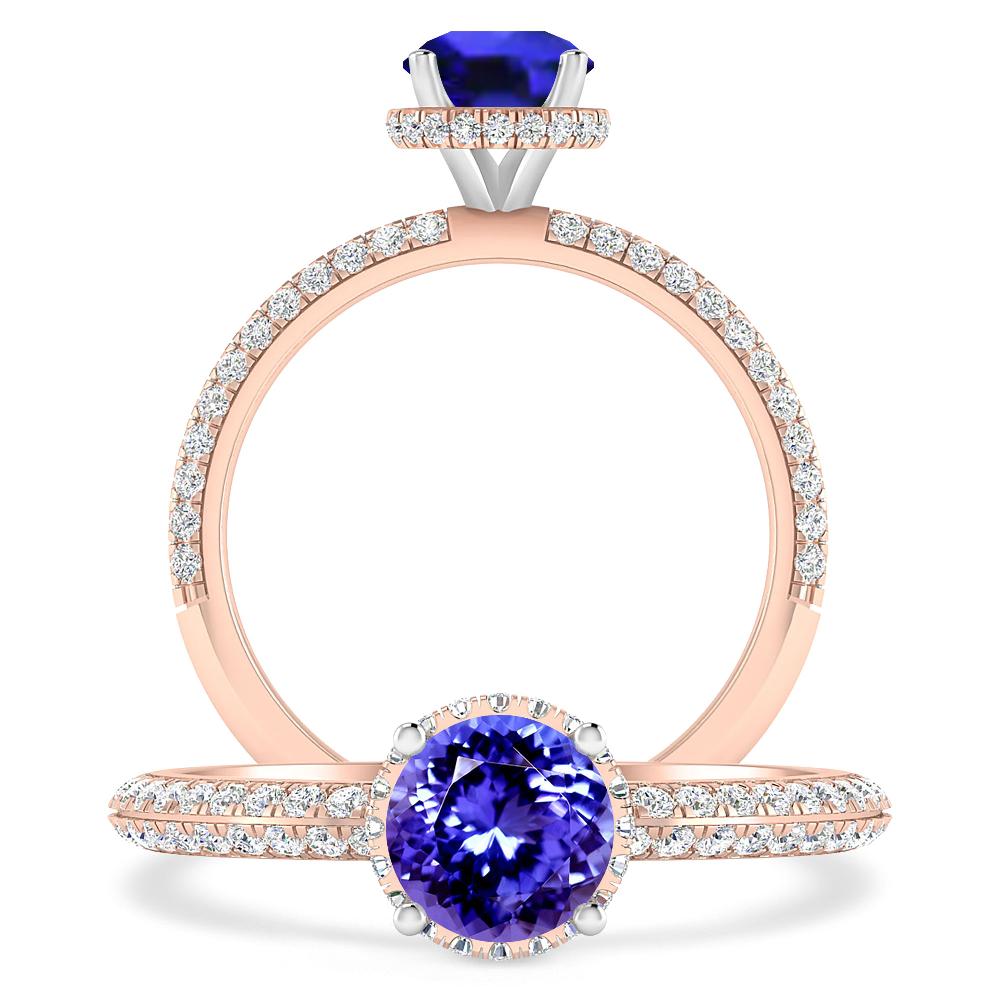 Rose Gold - Tanzanite