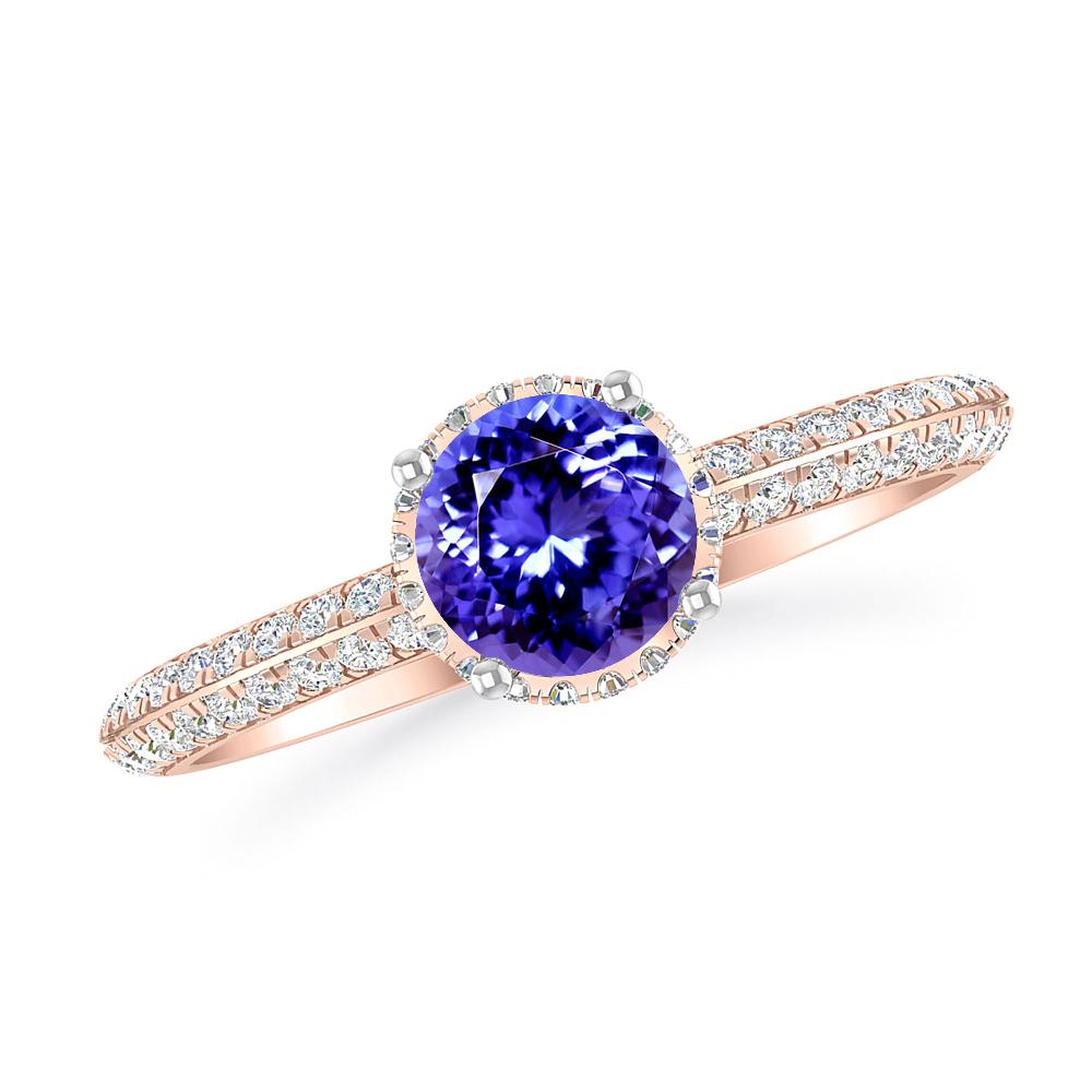 Rose Gold - Tanzanite