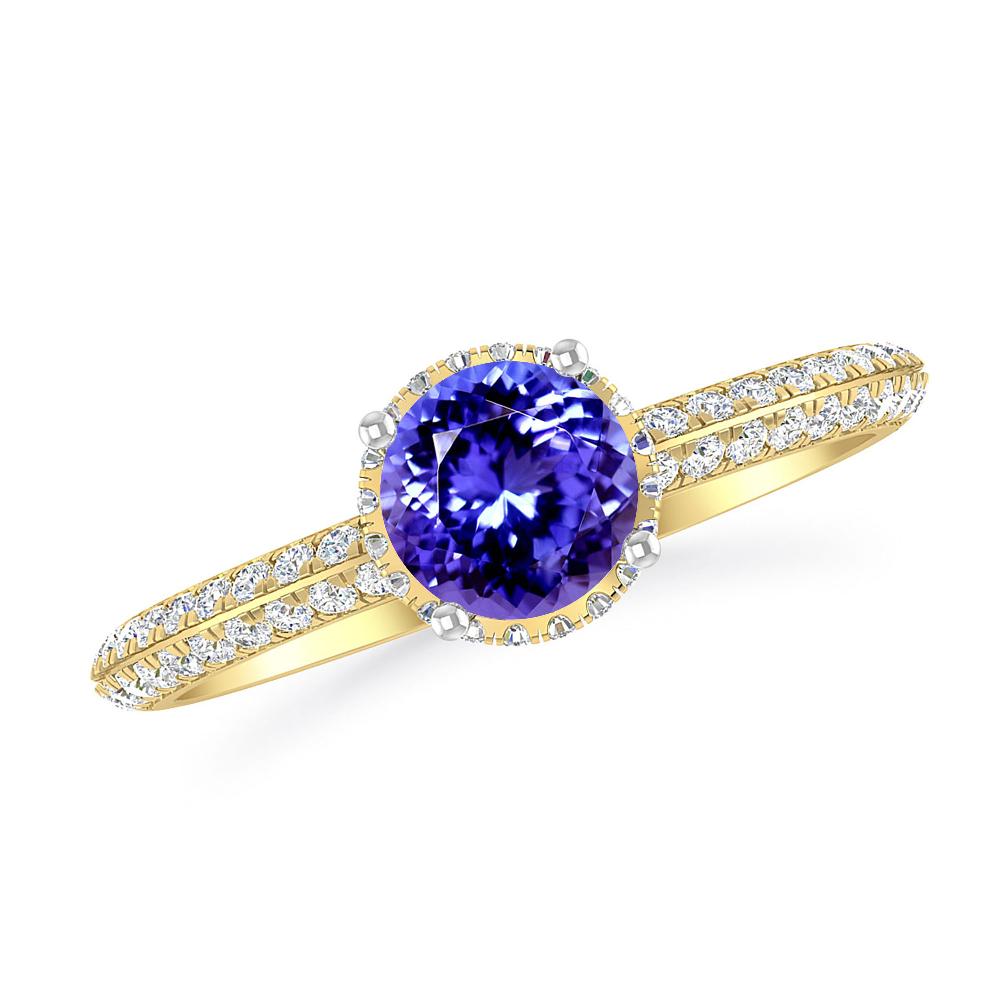 Yellow Gold - Tanzanite