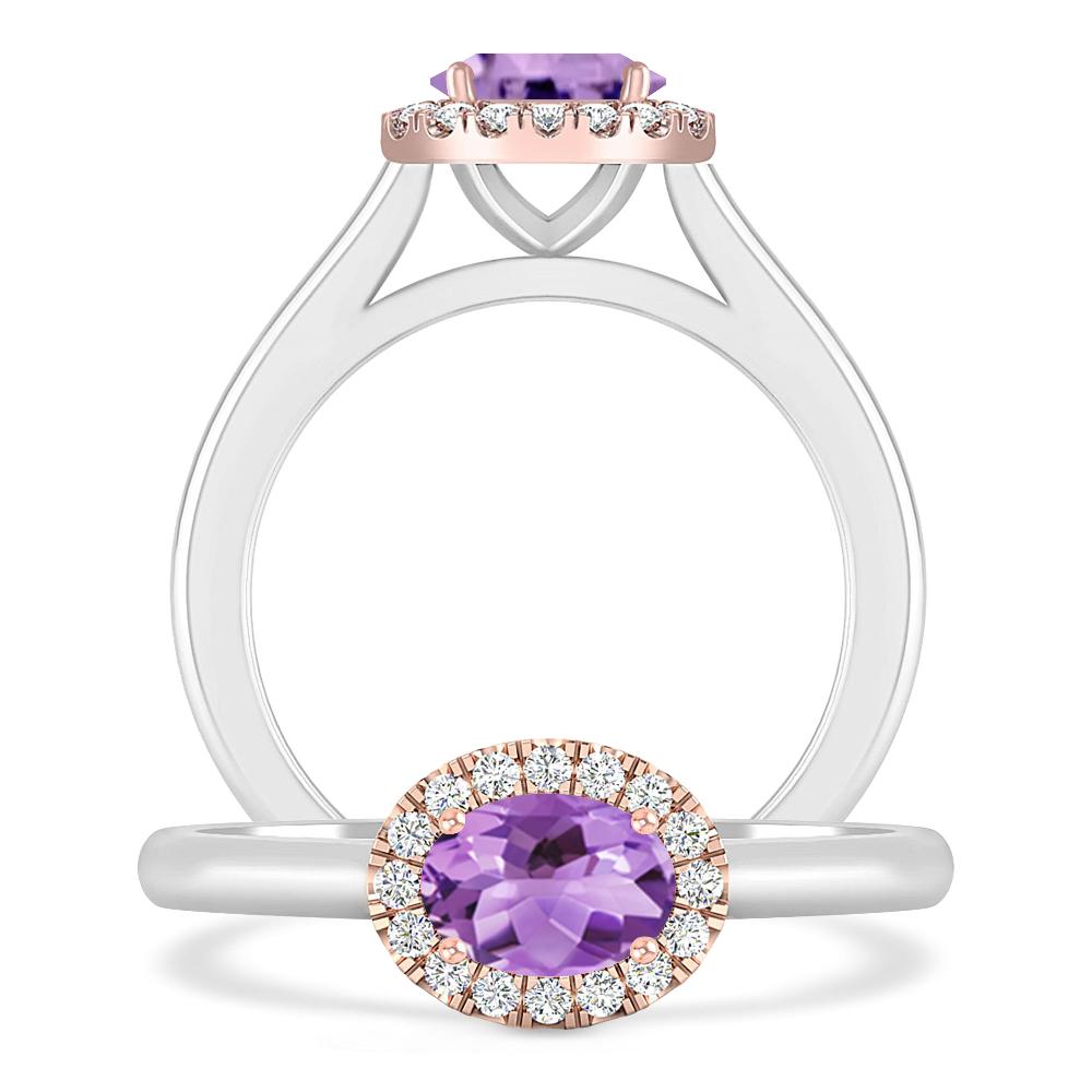 White Gold - Amethyst