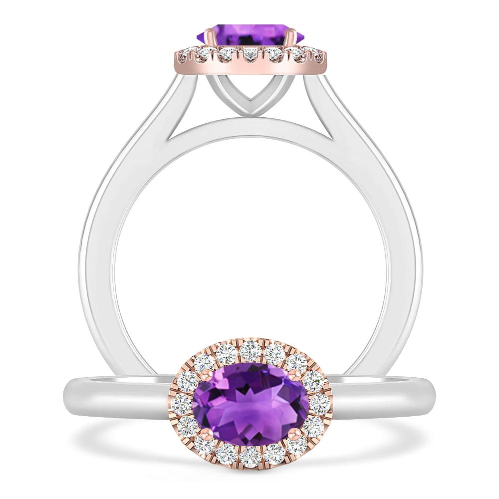 White Gold - Amethyst