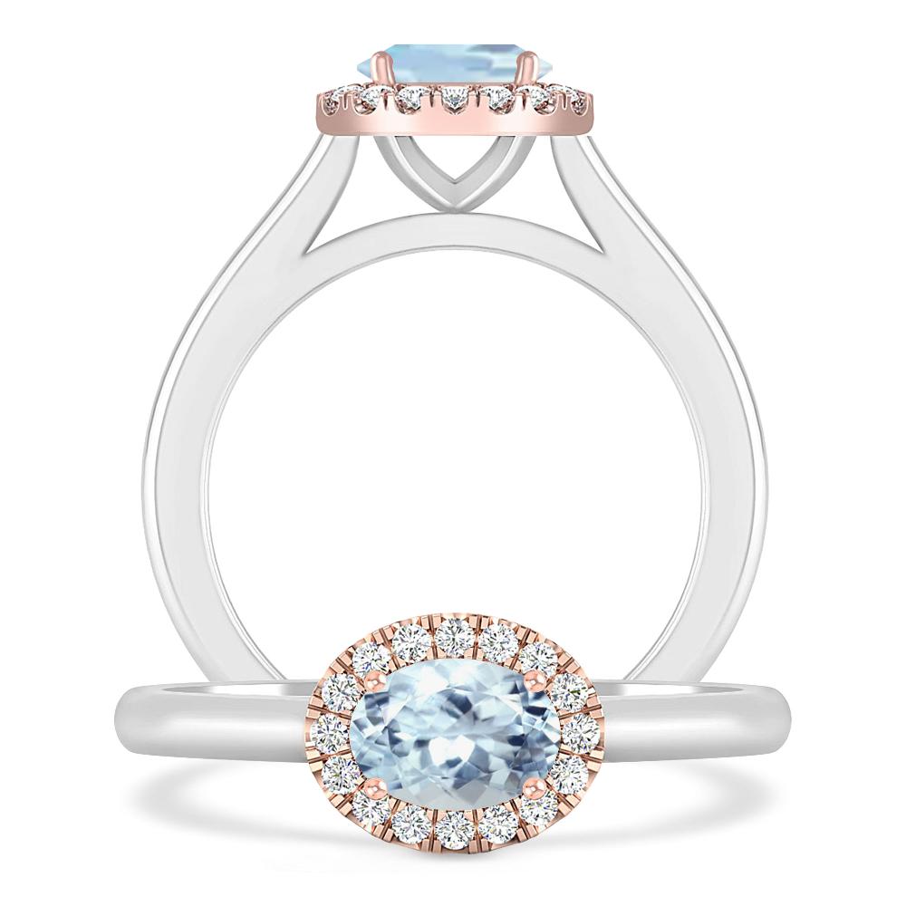 White Gold - Aquamarine