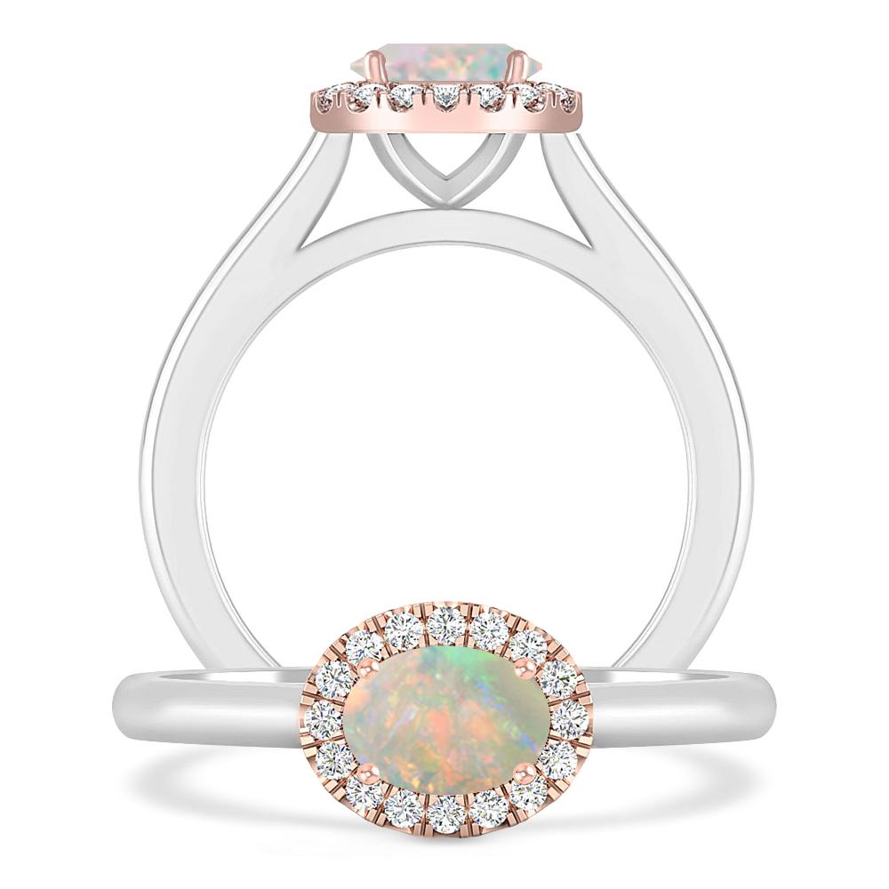 White Gold - Opal
