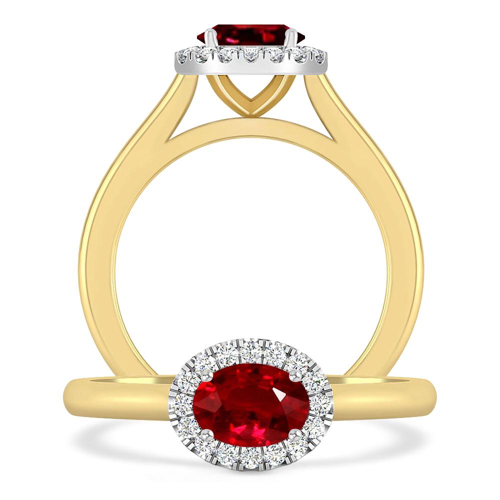 Yellow Gold - Ruby